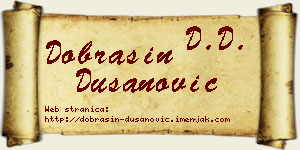 Dobrašin Dušanović vizit kartica